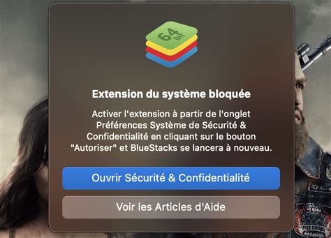 Click Allow if you see the message requesting permissions for the McAfee system extension to filter network content, as shown above. . Bluestacks system extension blocked mac ventura